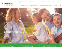 Tablet Screenshot of parkviewtotalhealth.com